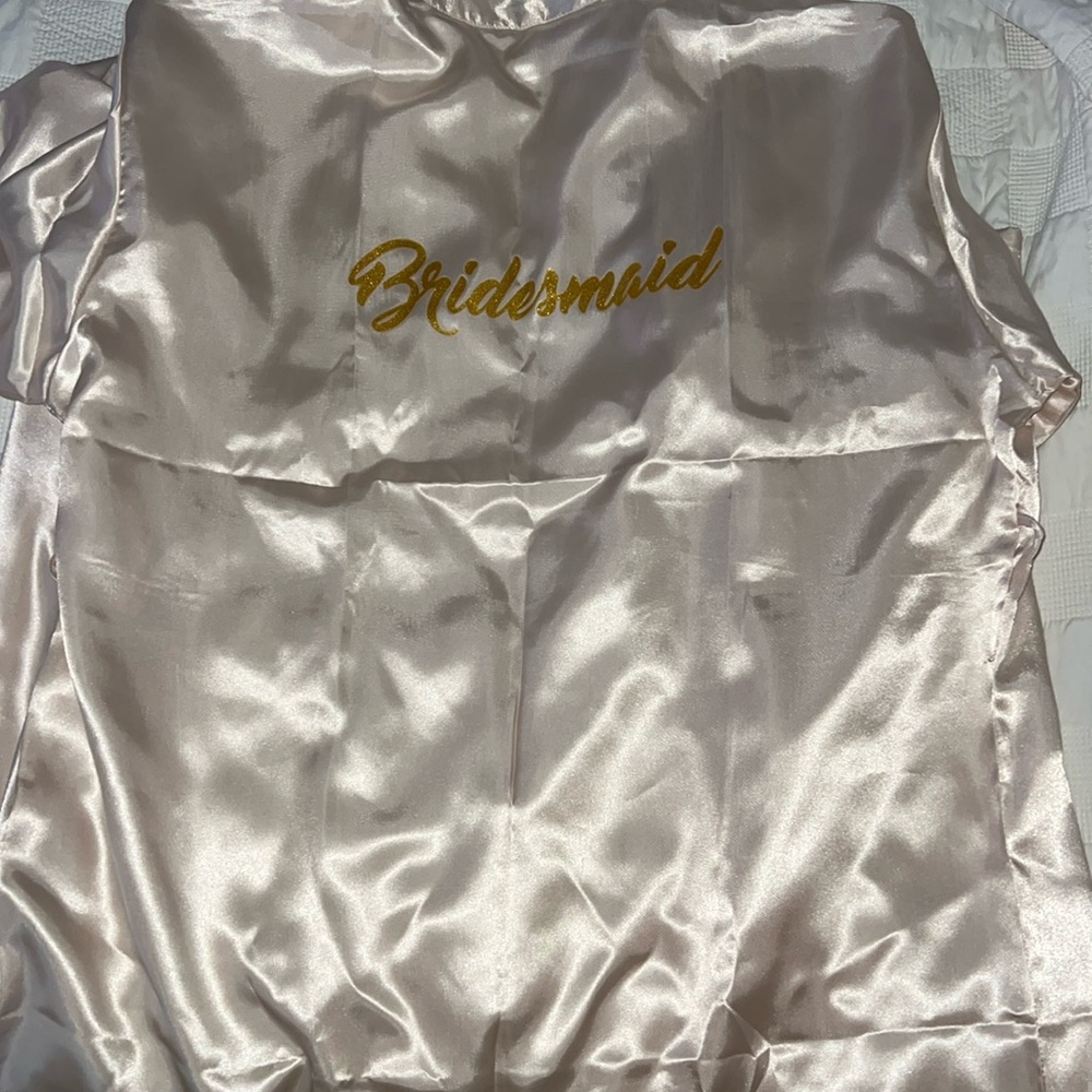 One bridesmaid robe